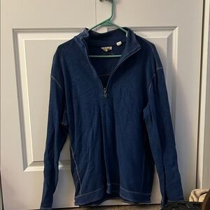 Tommy Bahama Navy Zip-Up Sweater